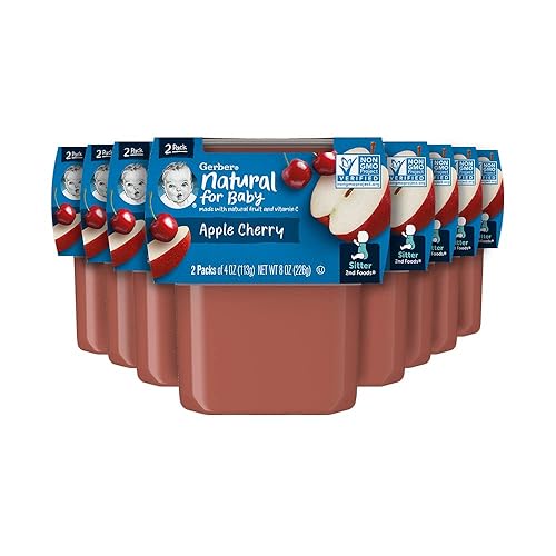 Gerber 2nd Foods Banana Blackberry Blueberry 4 Ounce Tubs, 2 Count (Pack of 8) - Jamouz