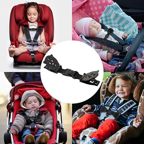 Anti Escape Baby Harness Chest Clip, Prevent Children/Kids Taking Their Arms Out of High Chairs/Strollers/Baby Reins(2 Pack) - Jamouz