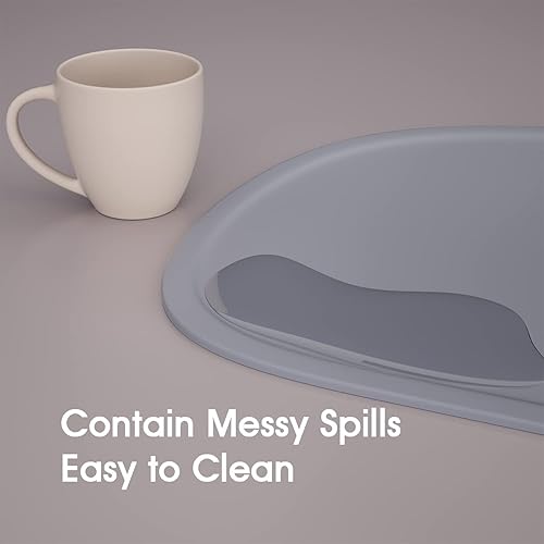 Cuddle Campus Set of 3 Silicone Placemats with Raised Edges for Kids,Toddlers,Babies, Non-Slip Dinning Table Mat, Baby Eating Mat, Food Mat - Jamouz