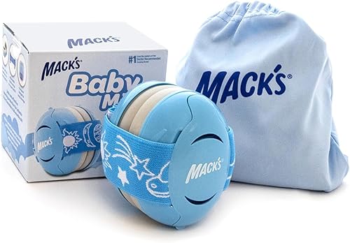 Mack's Baby Muffs | Baby Ear Muffs Noise Protection | High NRR | Noise Cancelling Headphones for Babies & Toddlers - Jamouz