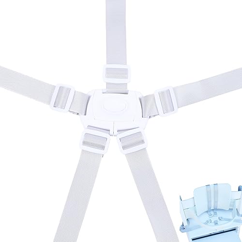 5 Point Harness Seat Belt Safety Strap Belt for Stroller Pushchair Pram Buggy Safe Protection, Adjustable High Chair Baby Harness Straps, Safety Harness Strap Belt - Jamouz