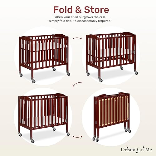 3-in-1 Folding Portable Crib, Natural, Large - Jamouz