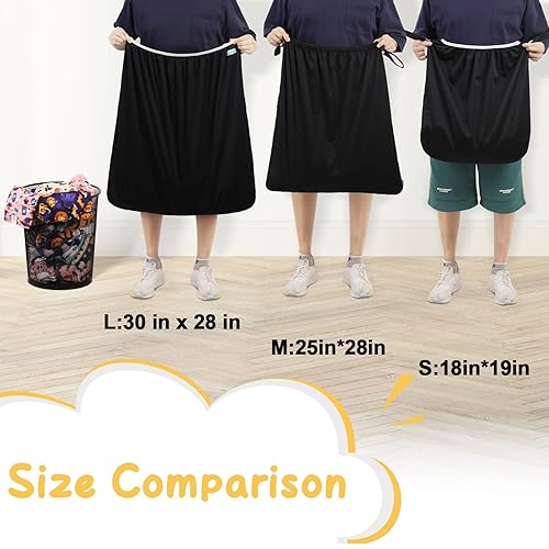 ALVABABY 2 Pack Reusable Diaper Pail Liner for Cloth Diaper,Rubbish Bag,Laundry,Fits for 13.3 Gallon Trash Can and Diaper Pails,Kitchen Garbage Cans Black +Gray PL-B2629 - Jamouz