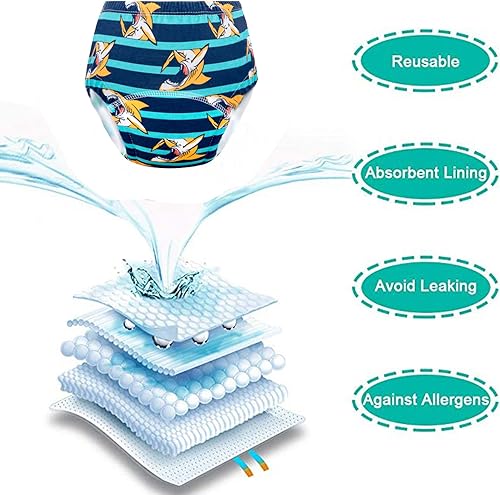 Baby Potty Training Underwear, Cotton Toddler Training Pants for Boys and Girls 2-3 T, 10 Pack, S, Red - Jamouz