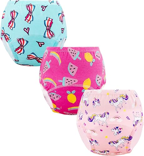 Baby Potty Training Underwear, Cotton Toddler Training Pants for Boys and Girls 2-3 T, 10 Pack, S, Red - Jamouz