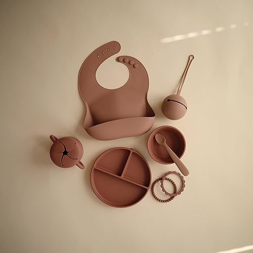 mushie Silicone Suction Plate | BPA-Free Non-Slip Design (Ivory) - Jamouz