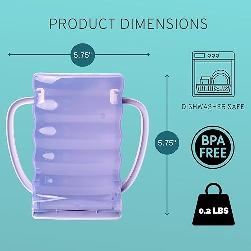 Dinneractive Sip Wiz - Baby Pouch Holder No Squeeze Pouch Food Pouches & Juice Box Holder - Anti-Squeeze Yogurt Pouch Reusable Toddler Essentials - Jamouz