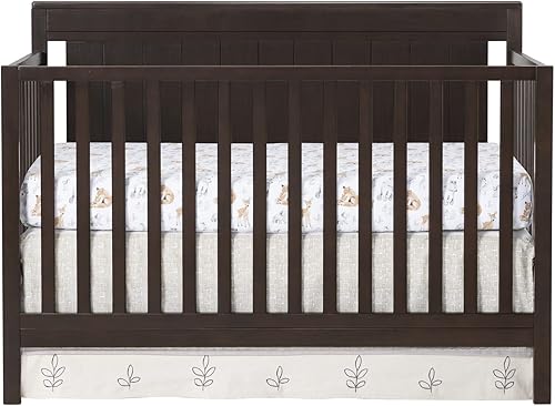 Oxford Baby Lazio 4-in-1 Convertible Crib, Dove Gray, GreenGuard Gold Certified - Jamouz