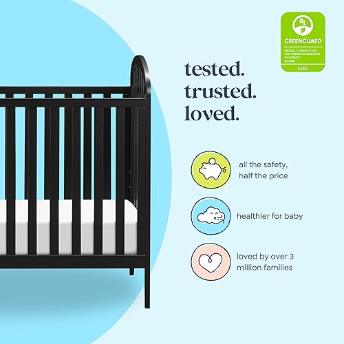 DaVinci, Beau 3-in-1 Convertible Crib in Light Sage, GREENGUARD Gold Certified - Jamouz