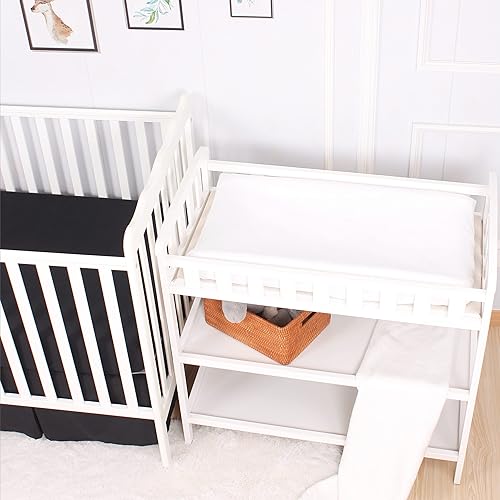 CaSaJa Navy Diaper Changing Pad Cover with Strap Holes Set of 3, Snug Fit 4-Sided Contoured Changing Table Pad 16x31 16x32, Fitted Change Pad Sheet for Baby Boy, 100% Silky Soft Microfiber - Jamouz