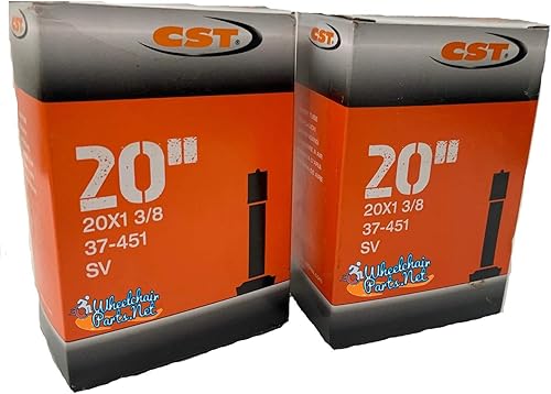 CST Inner Tubes for Wheelchair Tires. Sizes 20'X1 3/8, 22'X1 3/8' & 24'X1 3/8' (20' X 1 3/8') - Jamouz