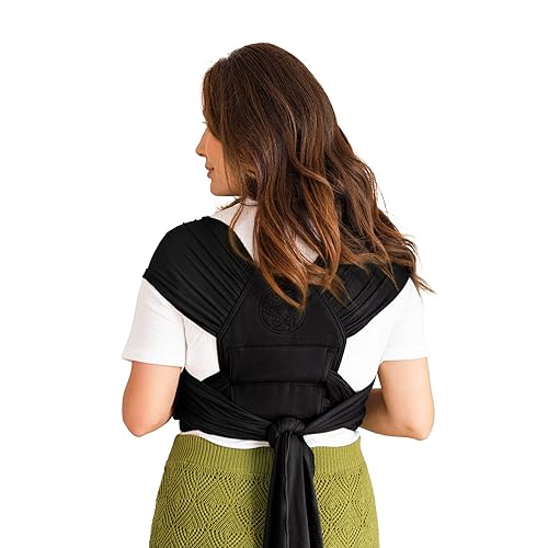 LÍLLÉbaby Dragonfly Wrap Ergonomic Baby Wrap Carrier for Infants, Comfortable & Supportive, Soft & Breathable, Adjustable Carrier for Babies 8-30 lbs (Moss) - Jamouz