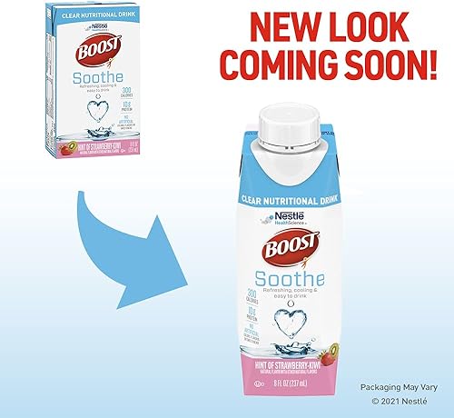 BOOST Soothe Nutritional Beverage, Strawberry Kiwi 8 Ounce (Pack of 27) - Jamouz