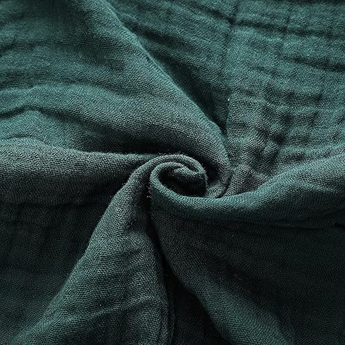 Baby Muslin Swaddle Blankets for Boys and Girls,4-Pack Breathable and Skin-Friendly,Wrap Soft Silky Cotton Muslin Swaddle Blankets/Atrovirens/Green/Apricot White/Grey… - Jamouz