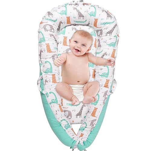 Viviland Baby Lounger, Bionic Design Baby Nest Baby Lounger for Newborn 0-24 Months, Soft Cotton Breathable Lounger Pillow for Infants, Butterfly Newborn Lounger - Jamouz