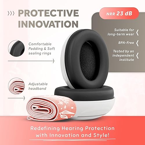 Schallwerk ® Mini+ Baby Ear Muffs – Noise Protection for Babies, Infants, Toddlers – CE & ANSI Certified Headphones - Jamouz