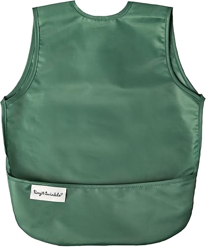 Tiny Twinkle Mess Proof Baby Bib - Waterproof Toddler and Baby Apron Bib - Machine Washable - PFAS and BPA Free - Jamouz