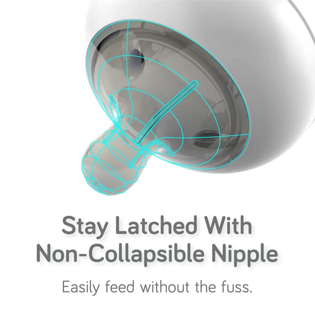 Nanobebe Flexy Silicone Bottles Nipples Triple Vented Twin-Pack - Medium Flow - Jamouz