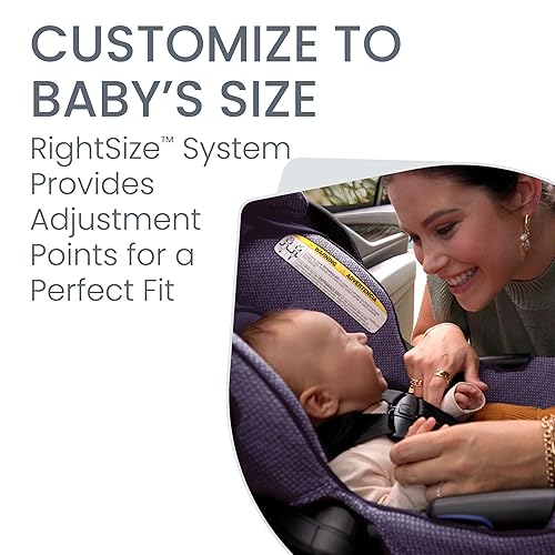 Britax Willow Grove SC Baby Travel System, Infant Car Seat and Stroller Combo with Alpine Base, ClickTight Technology, SafeWash, Pindot Stone - Jamouz