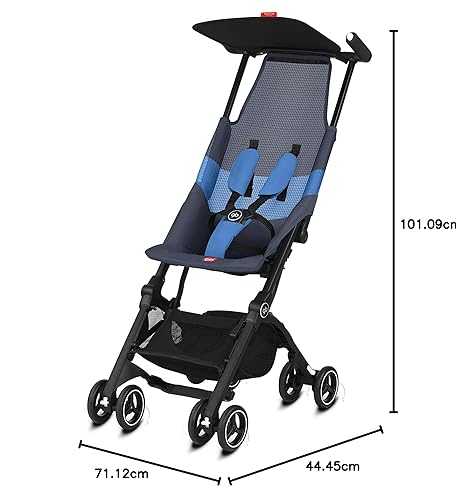 gb Pockit Air All Terrain Ultra Compact Lightweight Travel Stroller with Breathable Fabric in Velvet Black - Jamouz