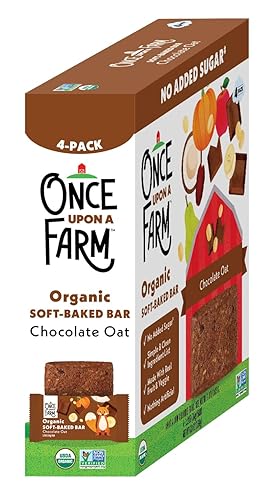 Once Upon a Farm Organic Soft Baked Kids' Bars, Mixed Berry | 8 Boxes, 32 Total Bars - Jamouz