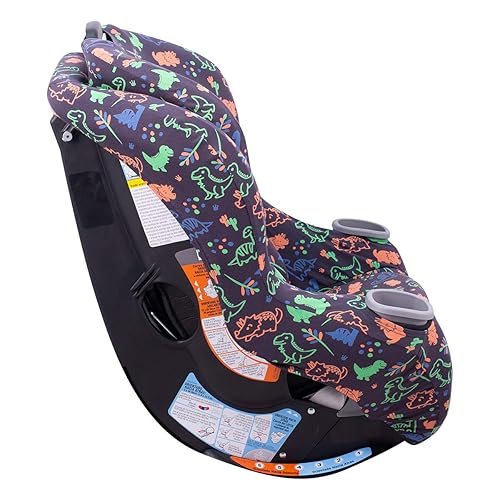 JYOKO Kids Cover Liner for car seat Compatible with Graco Extend2fit, 100% Cotton Made (Raccoon) - Jamouz