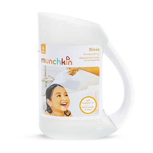Munchkin® Rinse™ Shampoo Bath Rinser Cup, Ultra Soft and Flexible Rim, Babies, Toddlers and Kids, Grey - Jamouz