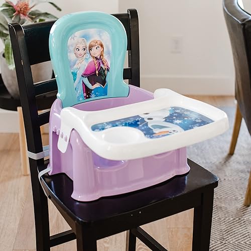 The First Years Pinkfong Baby Shark Mealtime Baby Toddler Booster Seat with Adjustable Tray - Portable Booster Seat for Dining Table - Travel Essentials for Baby - Up to 50 lbs. - Baby Gifts - Jamouz