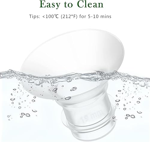 Flange Sizing Kit with 10PCS Silicone Flange Inserts 13/15/17/19/21mm & Nipple Measurement Tool & Cleaning Brush, Breast Pump Flange Insert Kit for 24mm Most Pumps, Breastfeeding Essentials - Jamouz