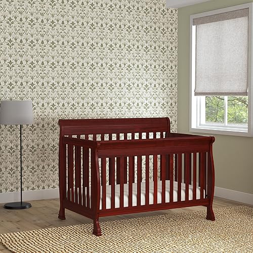 DaVinci Kalani 4-in-1 Convertible Crib in White, Greenguard Gold Certified - Jamouz