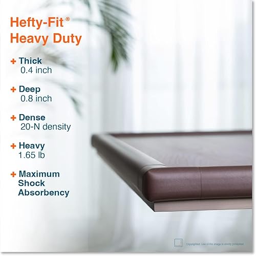 Roving Cove Edge Corner Protector Baby Proofing (Large 18ft Edge 8 Corners), Hefty-Fit Heavy-Duty, Soft NBR Rubber Foam, Furniture Fireplace Safety Bumper Guard, 3M Adhesive, Oyster White (Off White) - Jamouz