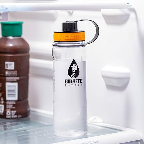 Tower Hands Free Drinking System, Clear Tritan Bottle, with Round Tube Mounted Bottle Holder (length 25 in / 63 cm) - Jamouz