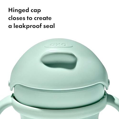 OXO Tot Transitions Straw Cup with Handles 6 oz. - Opal and Dusk - 2 Pack - Jamouz