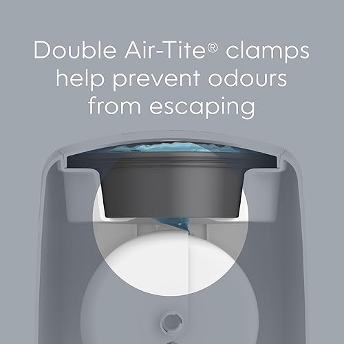 Playtex Diaper Genie Complete Pail with Built-In Odor Controlling Antimicrobial, Includes Pail & 1 Refill, White , 8.36 Pound - Jamouz