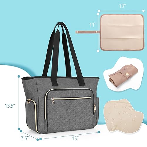 Luxja Breast Pump Bag (with a Breastmilk Cooler Bag, a Small Carrying Case and a Waterproof Mat) Compatible with Spectra S1 and S2, Pumping Bag for Breast Pump and Extra Parts, Black - Jamouz