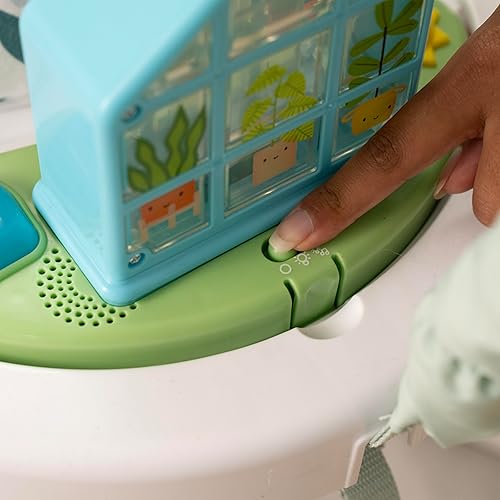 Ingenuity Tummy-to-Toes 6-in-1 Milestone Center, Play Gym, Foldable Mat, Music and Nature Sounds, Lights, Activity Jumper, Table, Playhouse, for Ages 0-48 Months - Jamouz