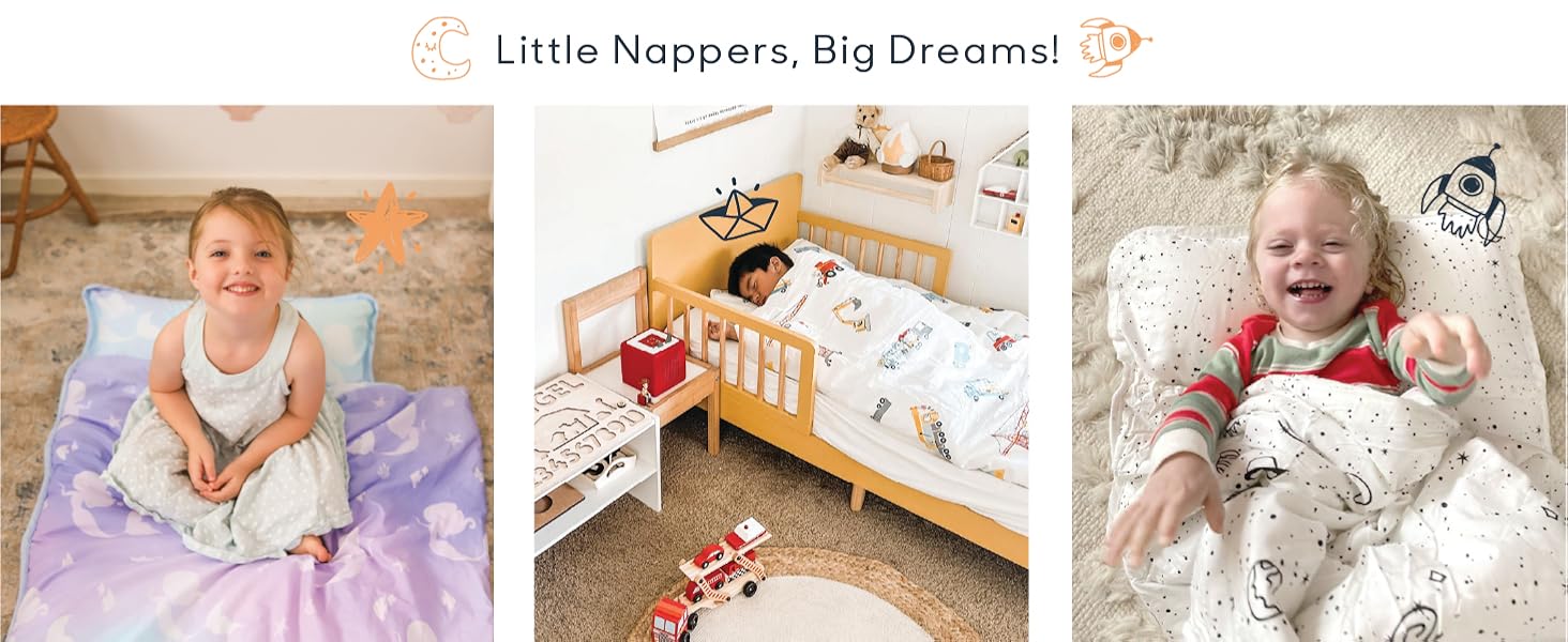 Easy to use for nappers and reduce travel time by rolling up the floor bed mattress in a breeze