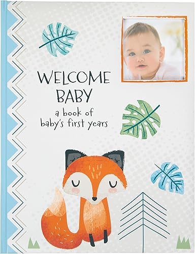 C.R. Gibson Sweet as Can Bee First 5 Years Gender Neutral Baby Memory Book, 8.75' W x 11.3' L with 48 Guided Pages, Multicolor - Jamouz