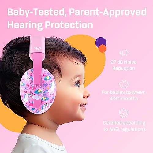 Vanderfields Baby Ear Protection Noise Cancelling Headphones for Babies, Toddlers, Infants 3 months to 2 years - Jamouz