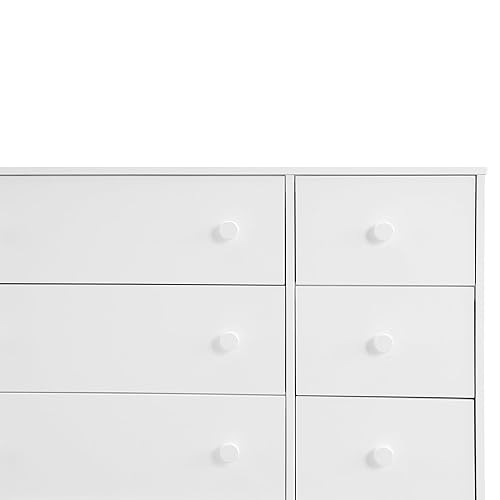 GAP babyGap Legacy 6 Drawer Dresser with Interlocking Drawers - Greenguard Gold Certified, Bianca White - Jamouz
