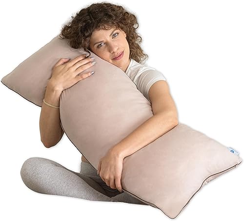 Pharmedoc Body Pillow, Pregnancy Pillow, Side Sleeper Pillow, Body Pillow for Adults, Memory Foam Pillow, Grey - Jamouz