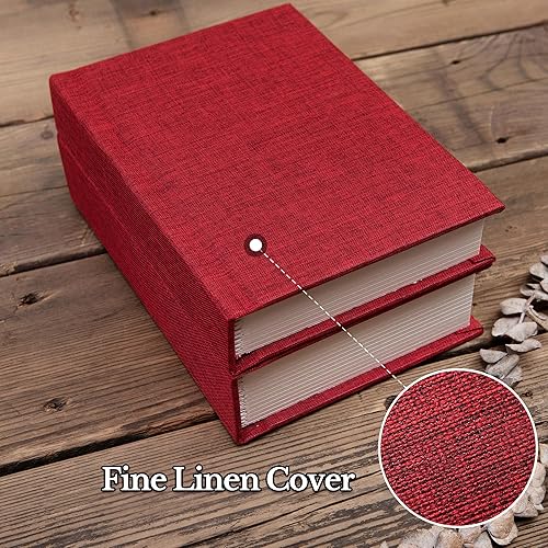 Small 4x6 Photo Album with Writing Space Holds 30 Photos Ideal for Wedding Theme-Album and Baby Photo Album (Beige) - Jamouz