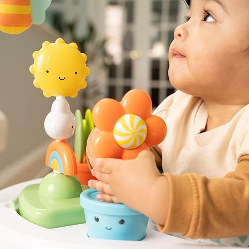 Ingenuity Tummy-to-Toes 6-in-1 Milestone Center, Play Gym, Foldable Mat, Music and Nature Sounds, Lights, Activity Jumper, Table, Playhouse, for Ages 0-48 Months - Jamouz