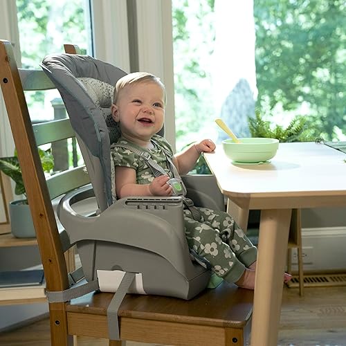Ingenuity Full Course 6-in-1 High Chair - Baby to 5 Years Old, 6 Convertible Modes, 2 Dishwasher Safe Trays - Astro, 13108 - Jamouz