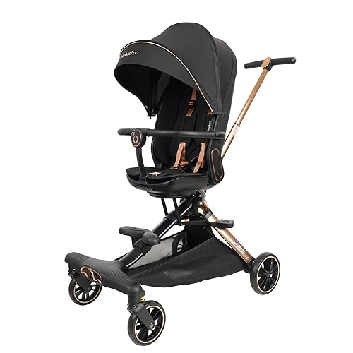 Lightweight Folding Baby Stroller, Stroller Wagon,Travel Stroller for Airplane, 360°Reversible Seat Design, Adjustable Canopy Stroller with Storage Basket, Toddler Umbrella Stroller - Jamouz