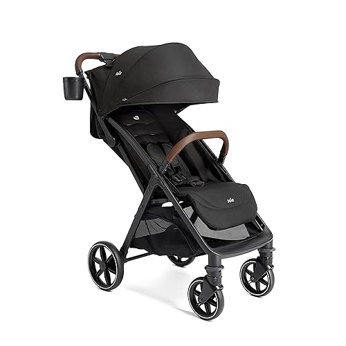 Joie Nutmeg Compact Travel Stroller – Lightweight, with One-Hand Fold, Multi-Position Recline – Newborn to Toddler Travel-Friendly Design (Shale) - Jamouz