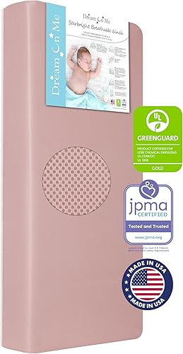 Starbright Breathable Fiber Crib and Toddler Mattress, Greenguard Gold Certified, Periwinkle - Jamouz