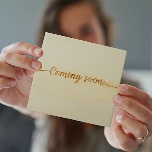 Pregnancy Announcement for Grandparents, Grandparents Baby Announcement Ideas Sonogram Picture Frame Wooden Keepsake Box, First Time Grandparents Gift - Jamouz