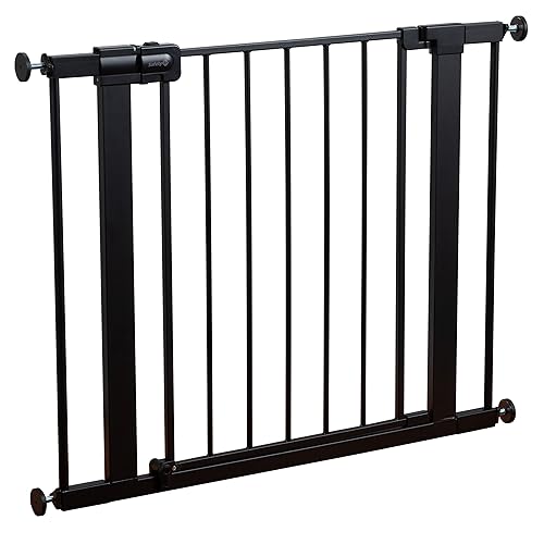 Safety 1st Easy Install Walk Thru Baby Gate for Doorways, Gate With Door, Dog Gates, Fits 29'-38', Easy Install 28' Tall, White - Jamouz