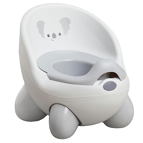 Infantino Potty Pals Potty Seat - Potty Training Toilet, Removable Bowl with Splashguard, Slip Resistant Feet, Gray Koala - Jamouz